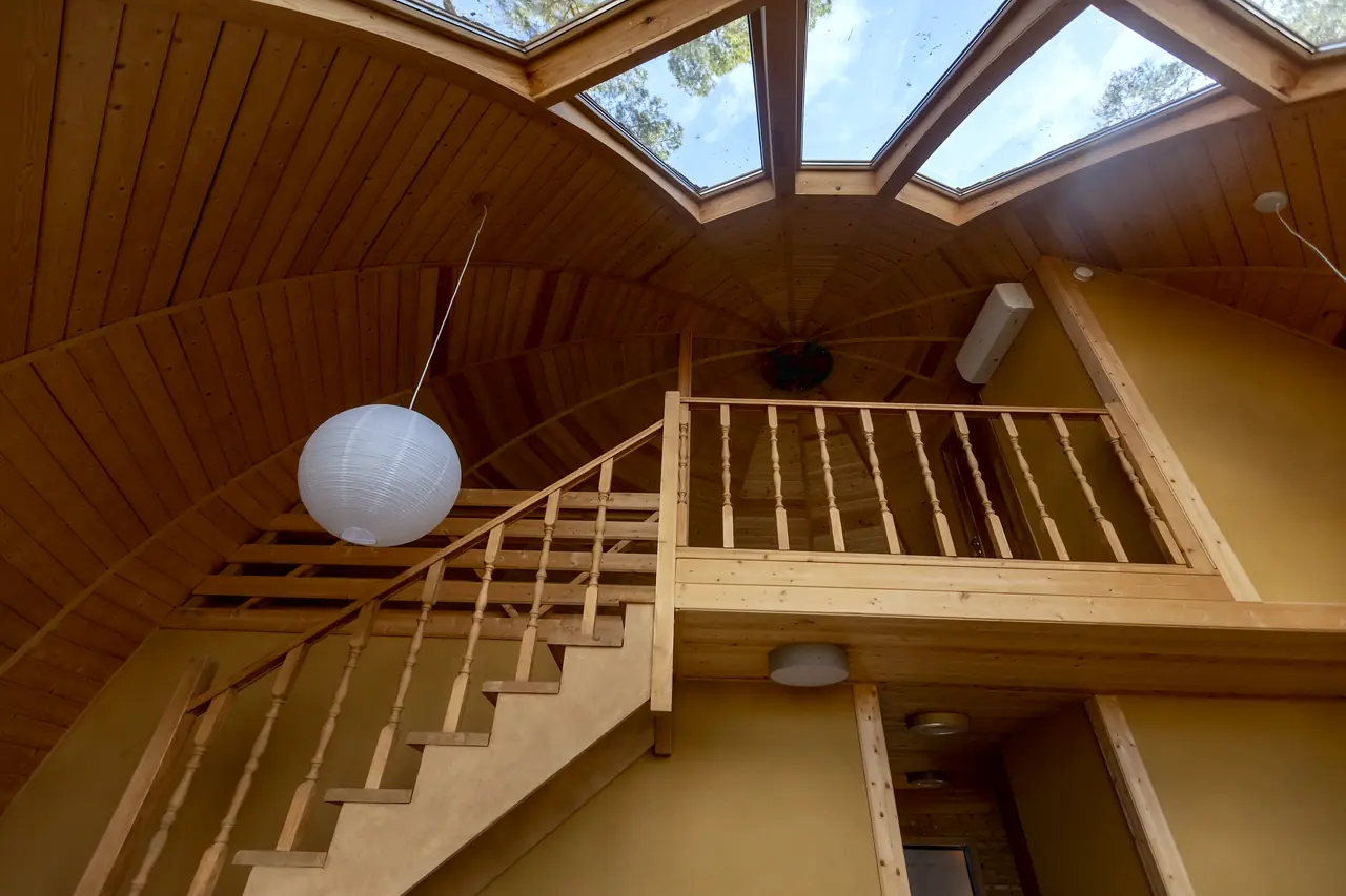 Dormitorio con lucernarios del Superior Chalet · AUMARA, Benidoleig